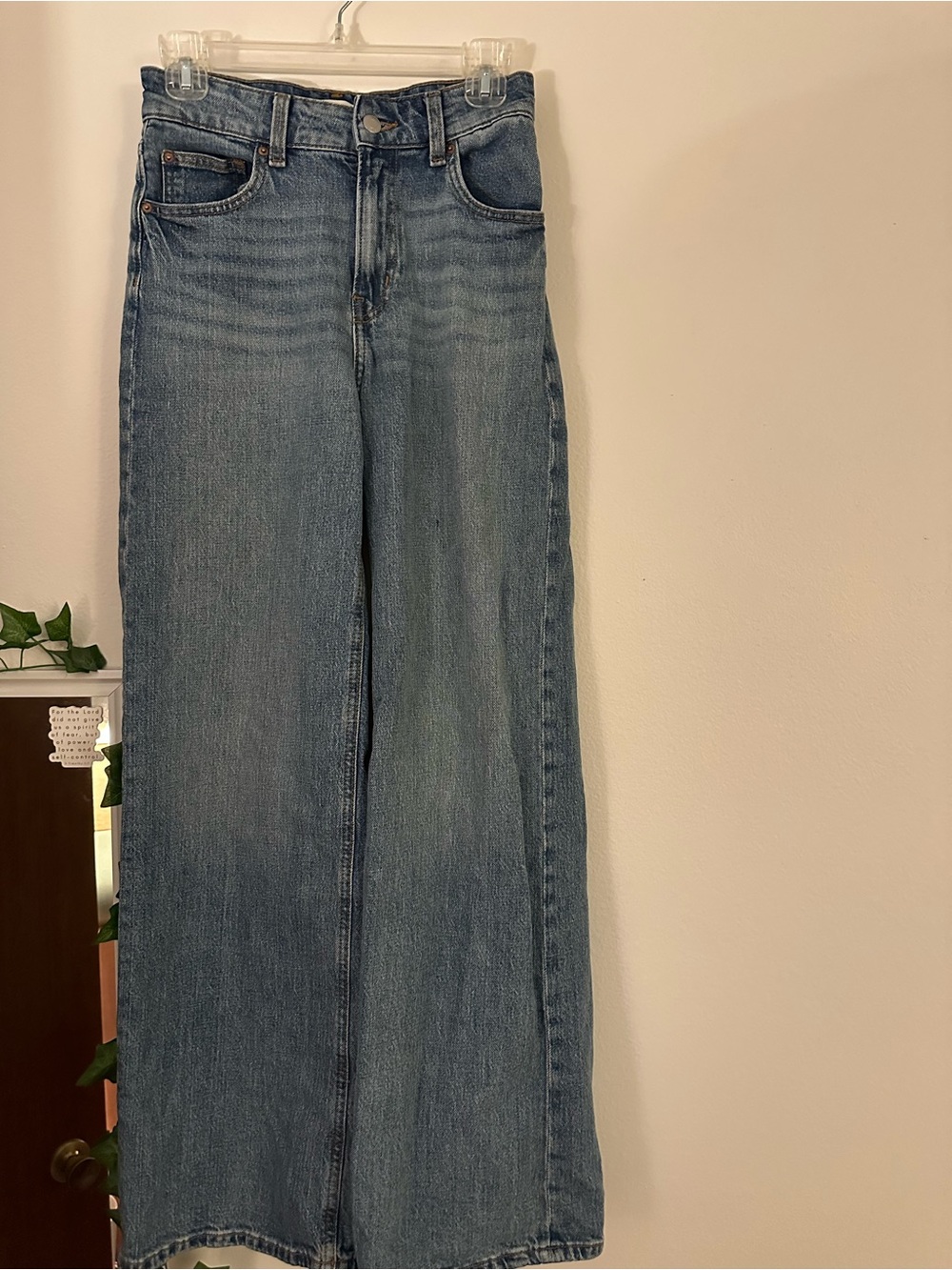 H&M Light Blue Wide Leg Jeans